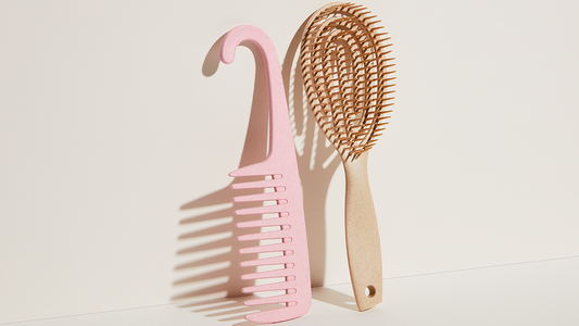 Bouclème's detangling wet brush and wide tooth comb