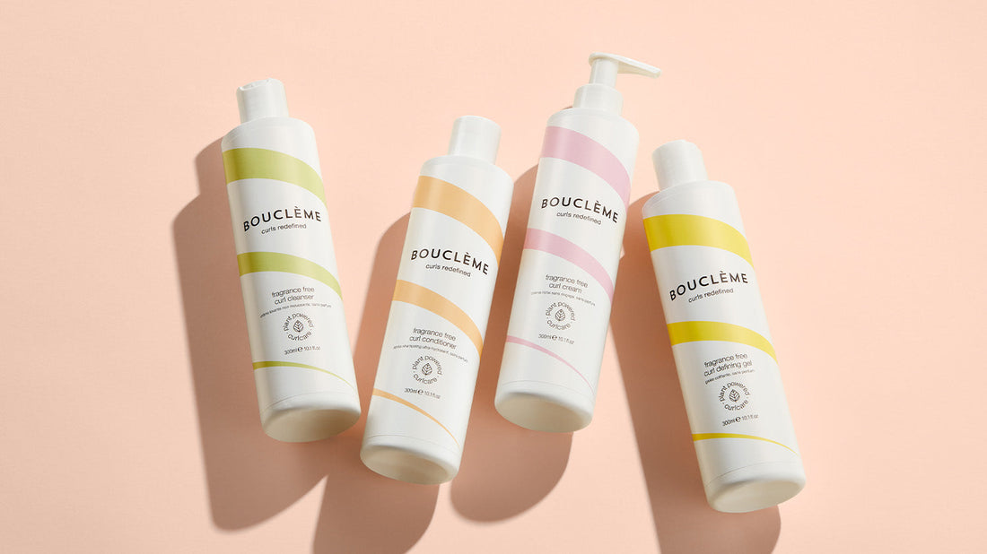 Bouclème's Fragrance Free collection of products for curly hair