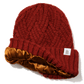 Burgundy Silk Lined Beanie - silk lining