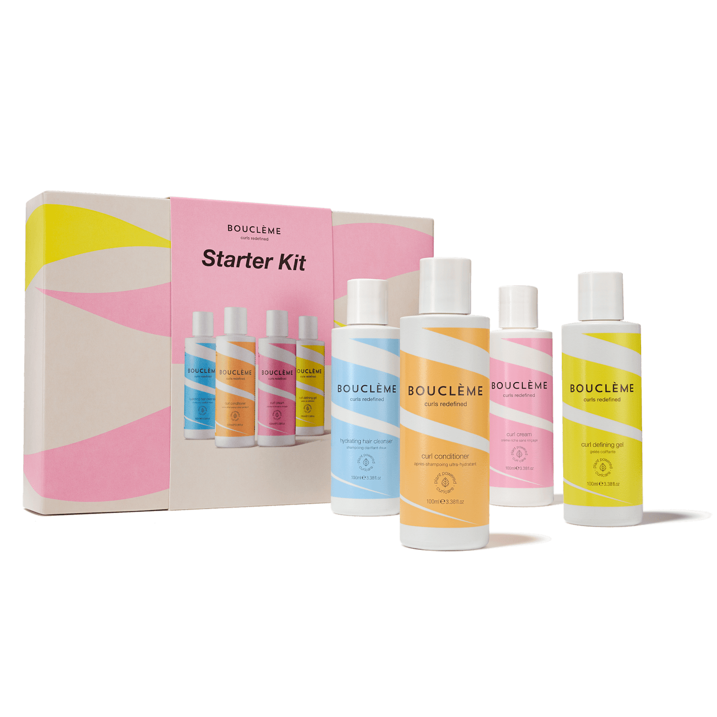 Starter Kit - The perfect introduction to a complete curl care routine, featuring four essentials designed to cleanse, hydrate, and define your curls. 